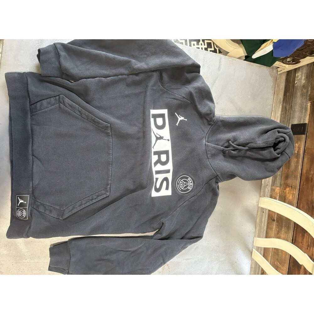 Nike Air Jordan Paris Saint-Germain PSG Hoodie Sweatshirt Men’s M Black Soccer